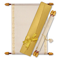 Scrolls with Ribbon Boxes, Making Scroll Invitations, Buy Scroll Wedding Invitations Salford, Scroll Wedding Invitations Dubai